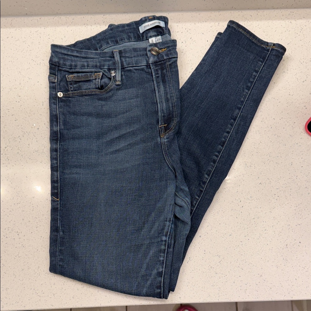 Good American Indigo Straight Good Legs - Picture 3 of 8